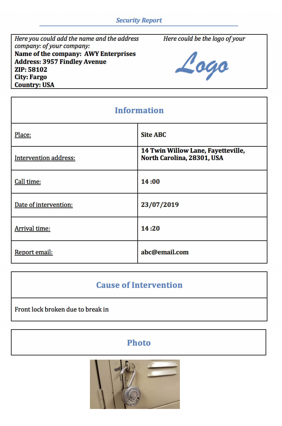Intervention Reports Using An Iphone, Ipad, Android Or Windows For Intervention Report Template