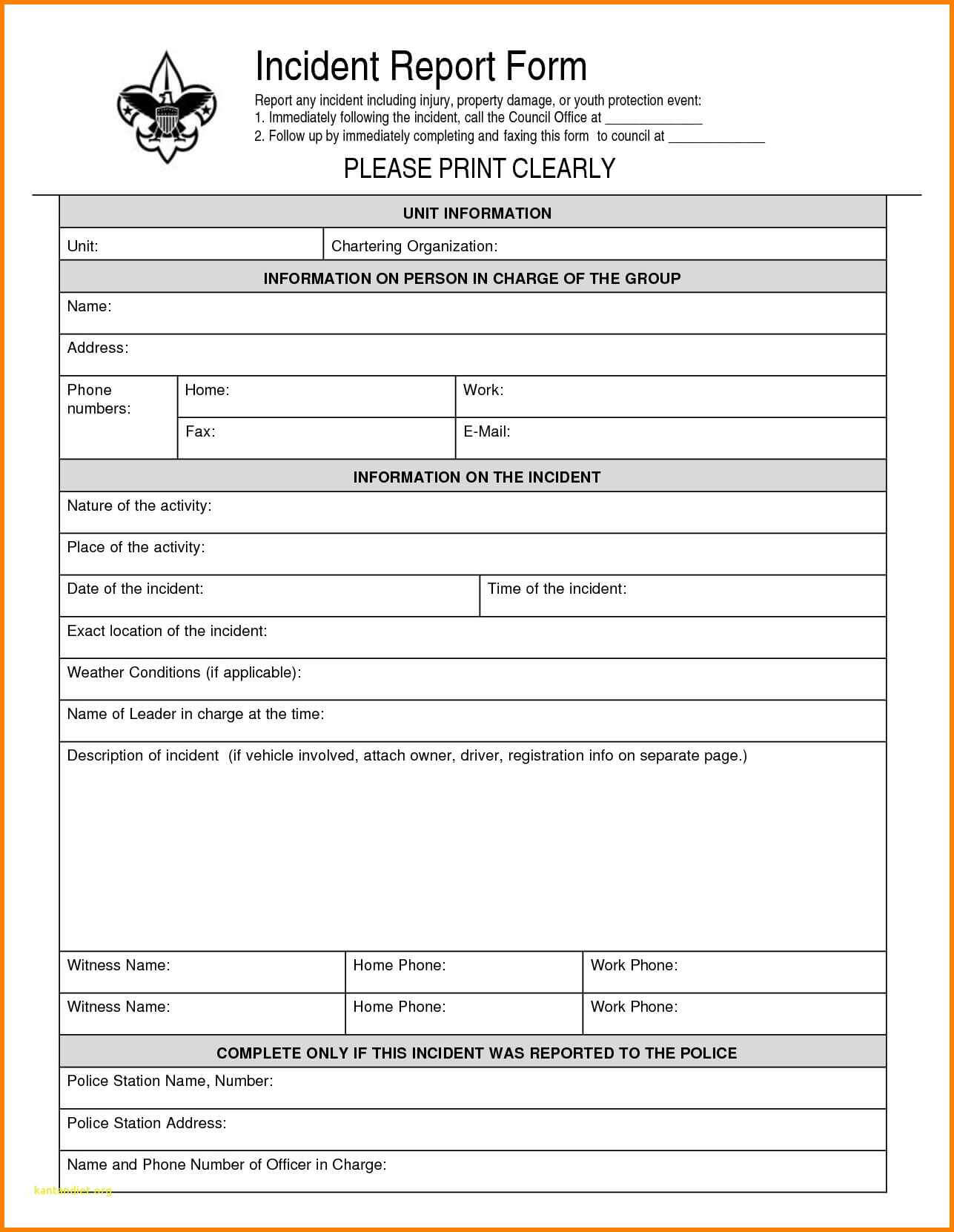 It Incident Report Template Car Accident Verypage Form With Regard To It Incident Report Template
