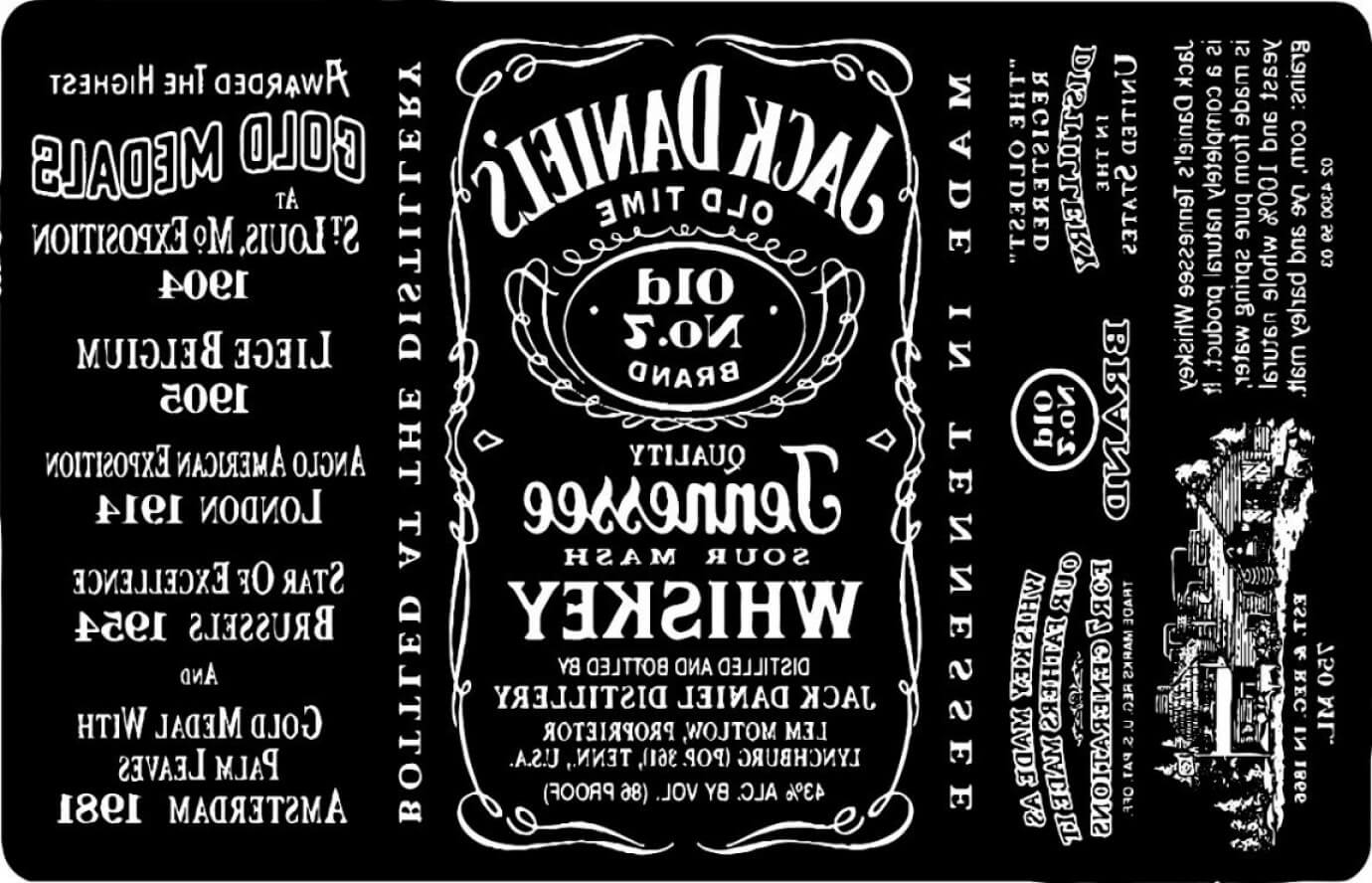 Jack Daniels Label Template With Regard To Blank Jack Daniels Label Template
