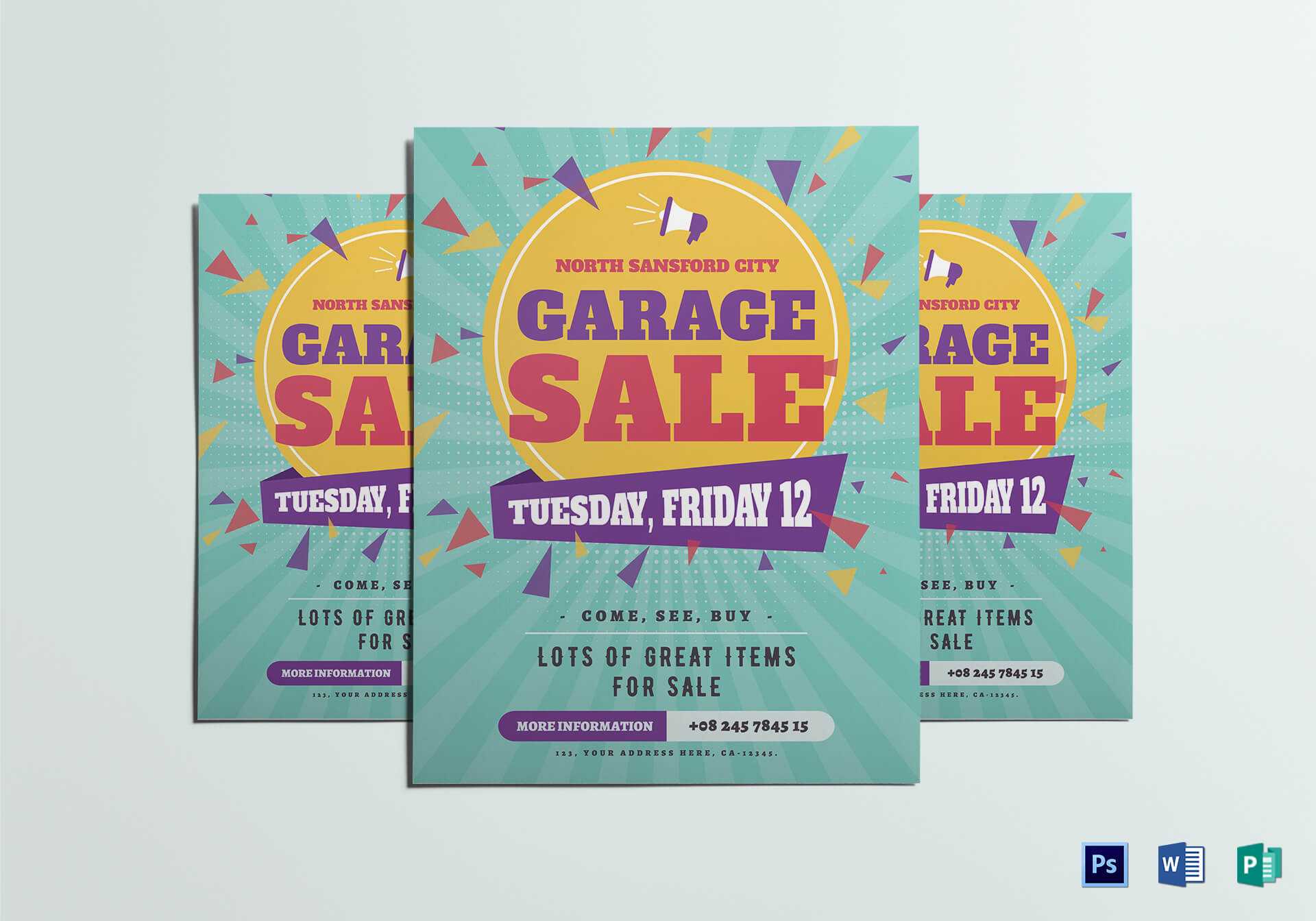 Large Garage Sale Flyer Template Pertaining To Garage Sale Flyer Template Word