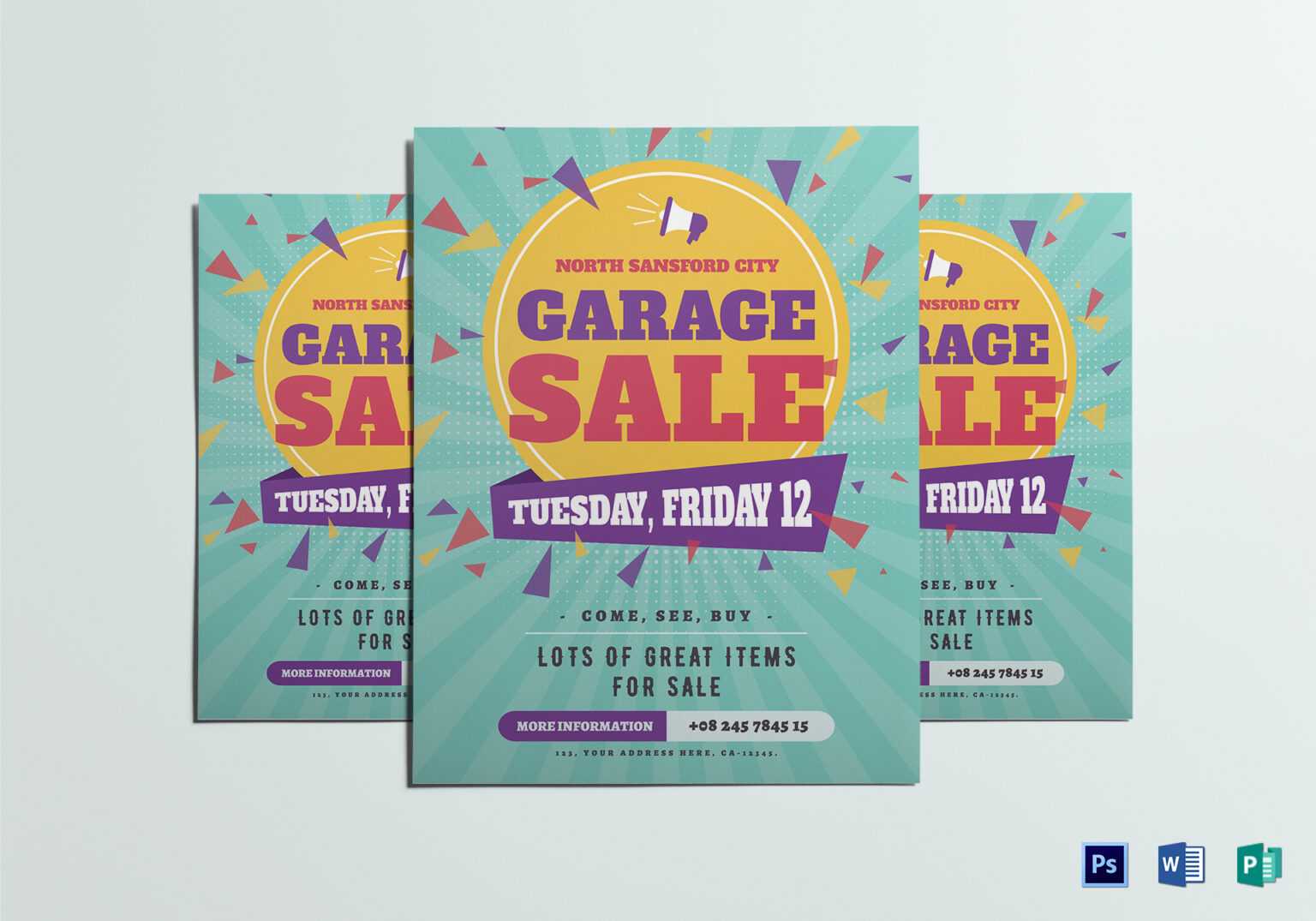 Yard Sale Flyer Template Word