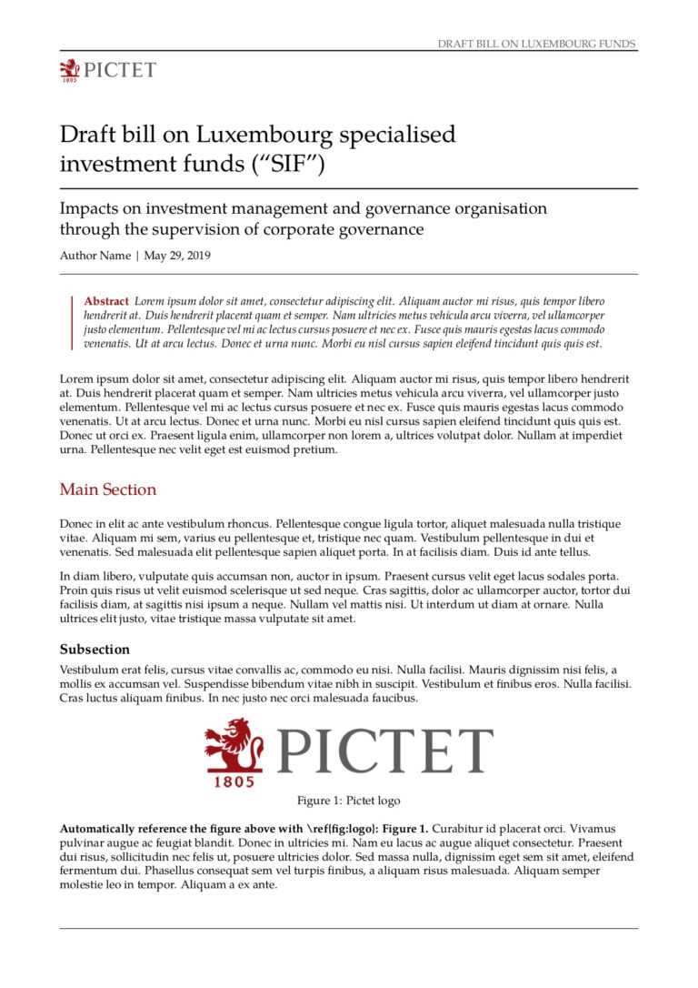 Latex Template For Report