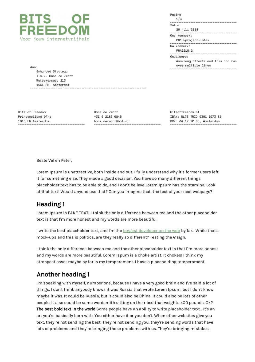 Latex Template For Report