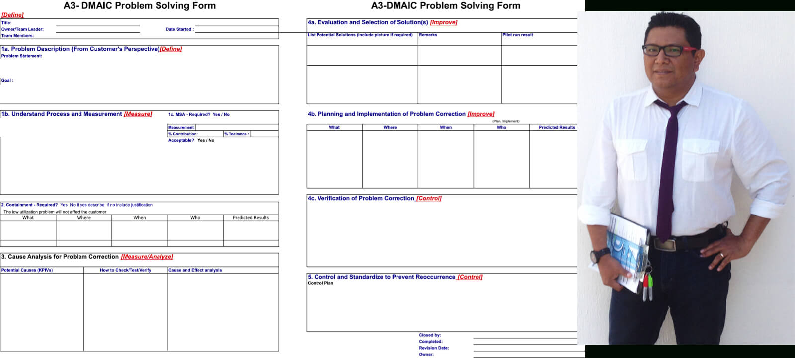 Lean Manufacturing & Six Sigma : A3 And Dmaic – Improving Within Dmaic Report Template