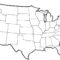 Map Of The United States Clipart Pertaining To United States Map Template Blank