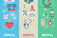 Medical Banners Templates In Trendy Flat Style throughout Medical Banner Template