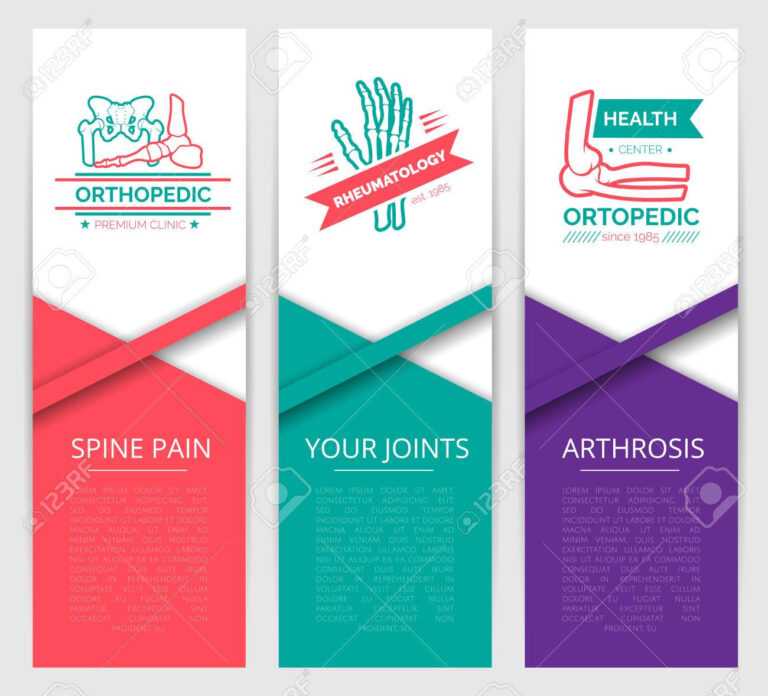 Medical Diagnostic Clinic Banner Template. Orthopedics And Rheumatology ...