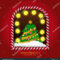 Merry Christmas Banner Template Windows Frame Stock Vector Throughout Merry Christmas Banner Template