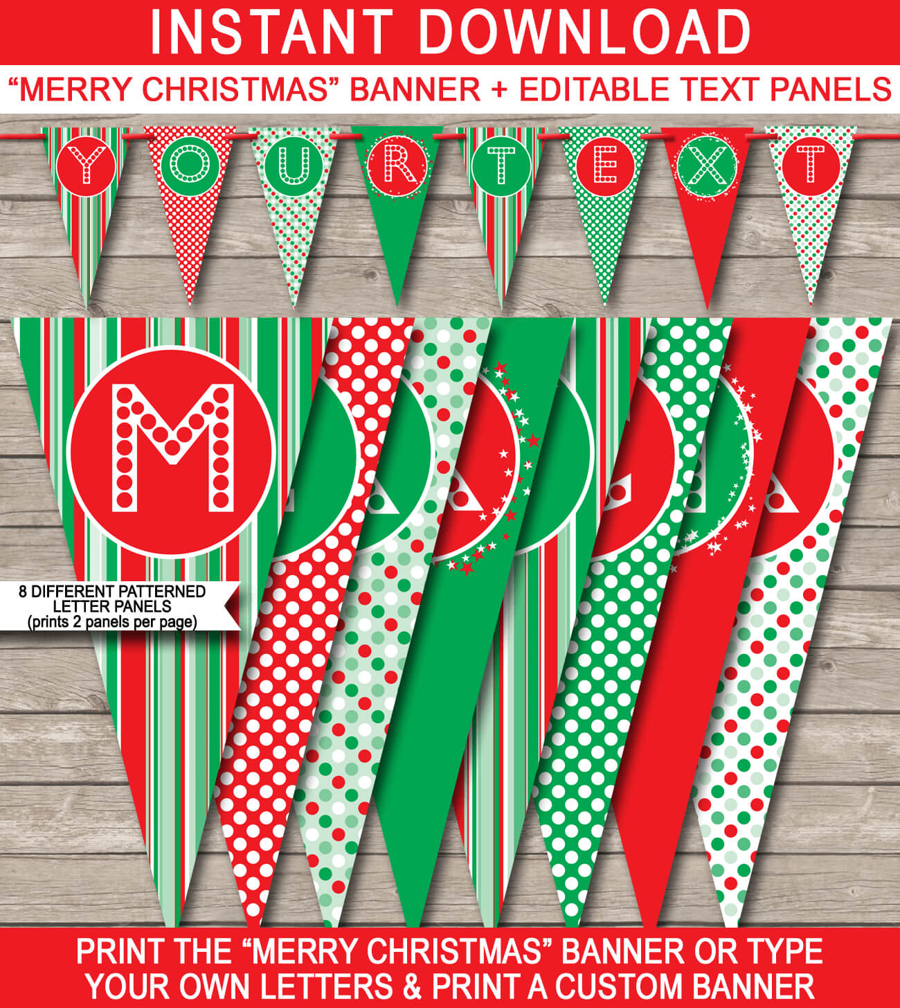 Merry Christmas Letter Banner Printable – Tunu.redmini.co Within Merry Christmas Banner Template
