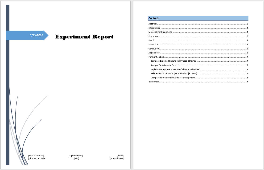Microsoft Word Report Templates With Microsoft Word Templates Reports