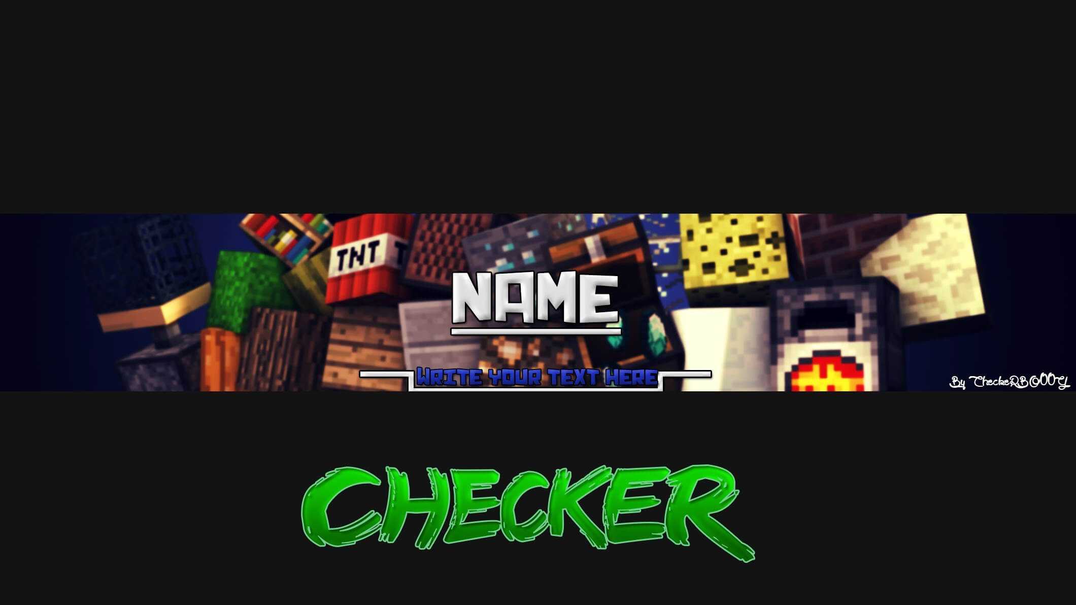 Minecraft Youtube Banner Pertaining To Minecraft Server Banner Template