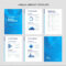 Modern Annual Report Template With Cover Design And For Illustrator Report Templates