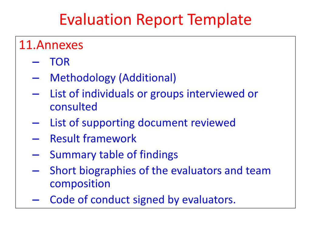 Monitoring & Evaluation And Impact Assessment Of Project Regarding Monitoring And Evaluation Report Template