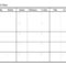 Month At A Glance Calendar Printable Blank Downloadable For Month At A Glance Blank Calendar Template
