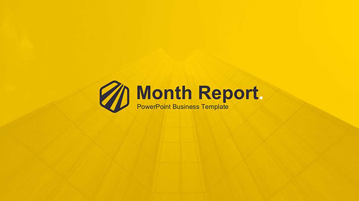 Month Report Powerpoint Template Regarding Monthly Report Template Ppt