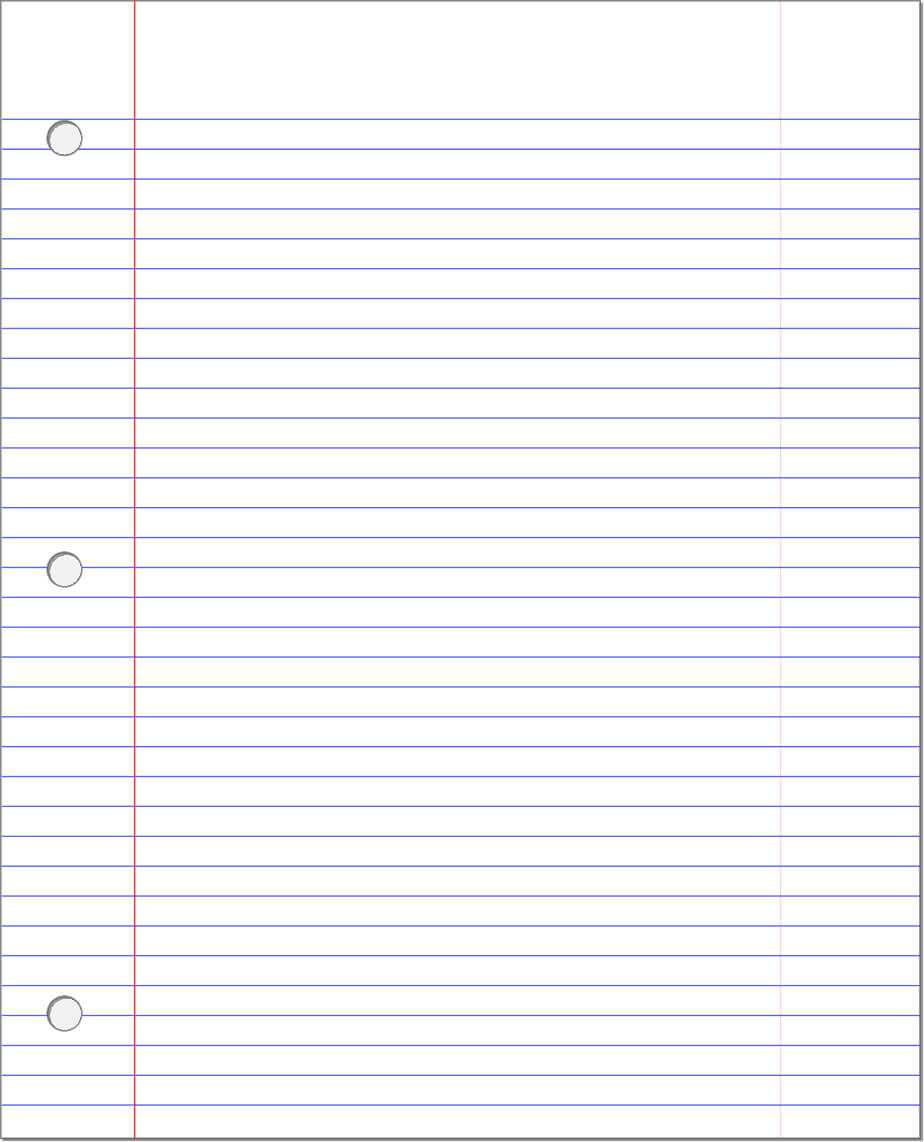 Lined Paper Microsoft Word Template Free Printable Template