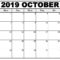 October 2019 Calendar Template For Kids | Free Printable Inside Blank Calendar Template For Kids