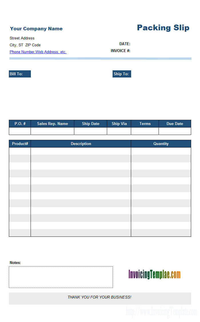 Packing List Sample Form – Colona.rsd7 With Regard To Blank Packing List Template