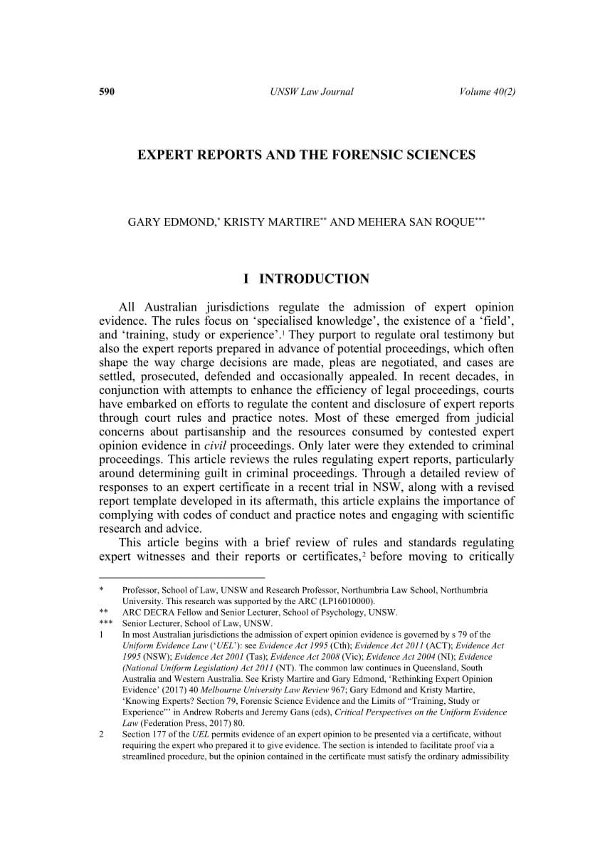 pdf-expert-reports-and-the-forensic-sciences-pertaining-to-expert