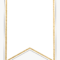 Pennant Banner Template – Gold Banner Flag Png , Transparent Regarding Triangle Pennant Banner Template