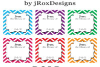 Personalized Your Library With Free Printable Chevron Book regarding Bookplate Templates For Word