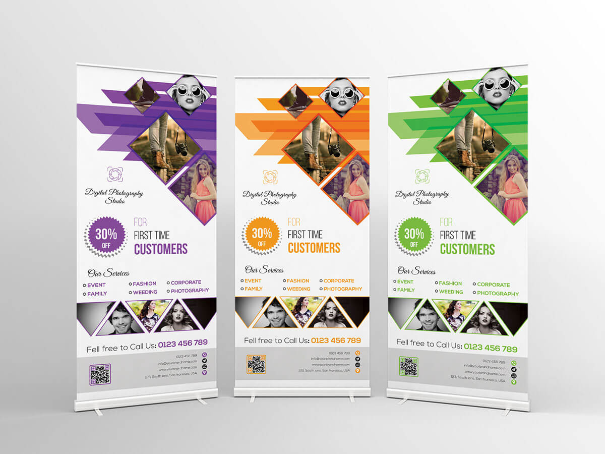 Photography Roll Up Banner Templatefaysal Ahmed Habib On For Photography Banner Template