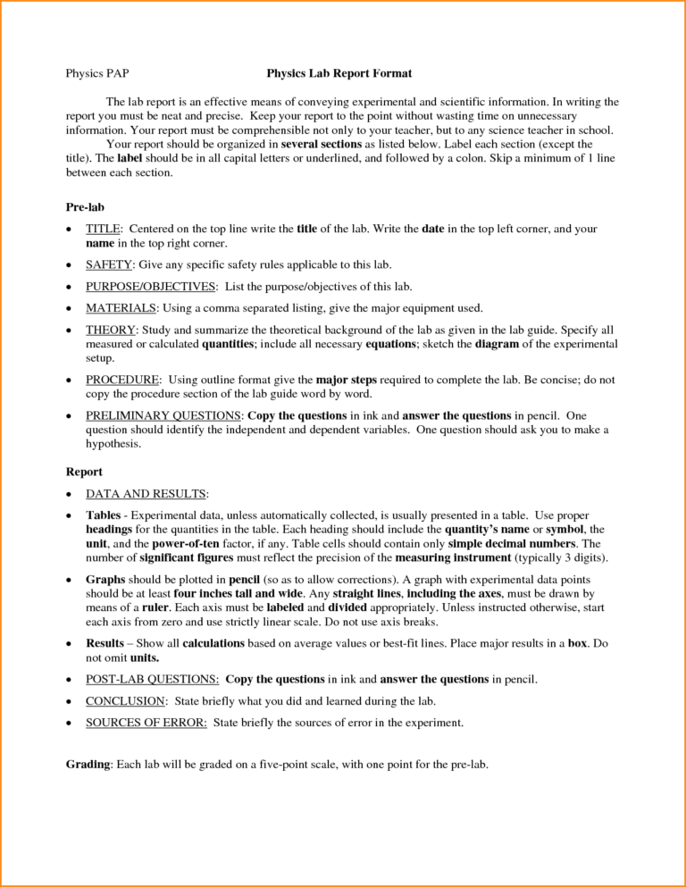 Ib Lab Report Template