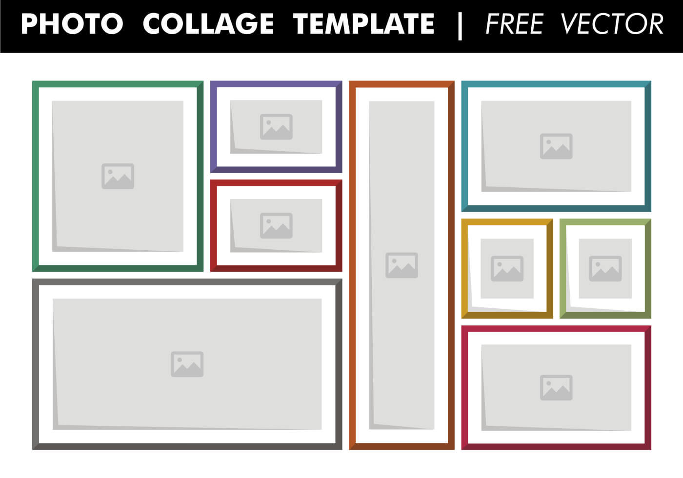 Picture Collage Template Free Awesome Collage Template Free For Free Word Collage Template