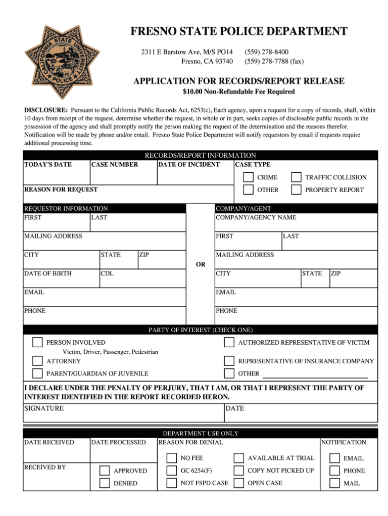 Fake Printable Blank Police Report Template 2222