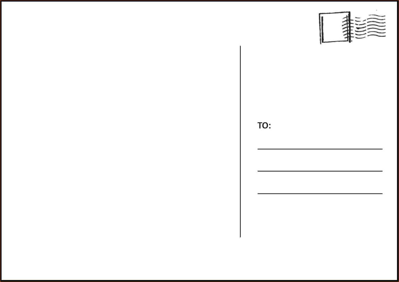 Microsoft Word Postcard Template