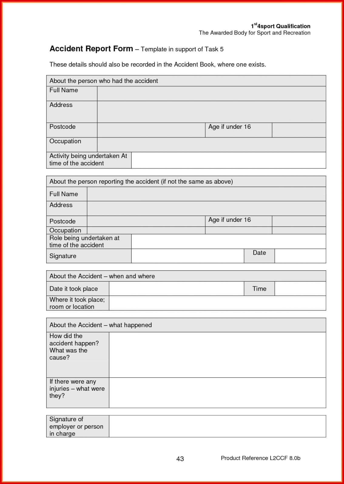 Printable 004 Accident Report Forms Template Ideas Incident Pertaining To Motor Vehicle Accident Report Form Template