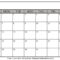Printable Blank Calendar 2020 | Dream Calendars With Regard To Blank One Month Calendar Template