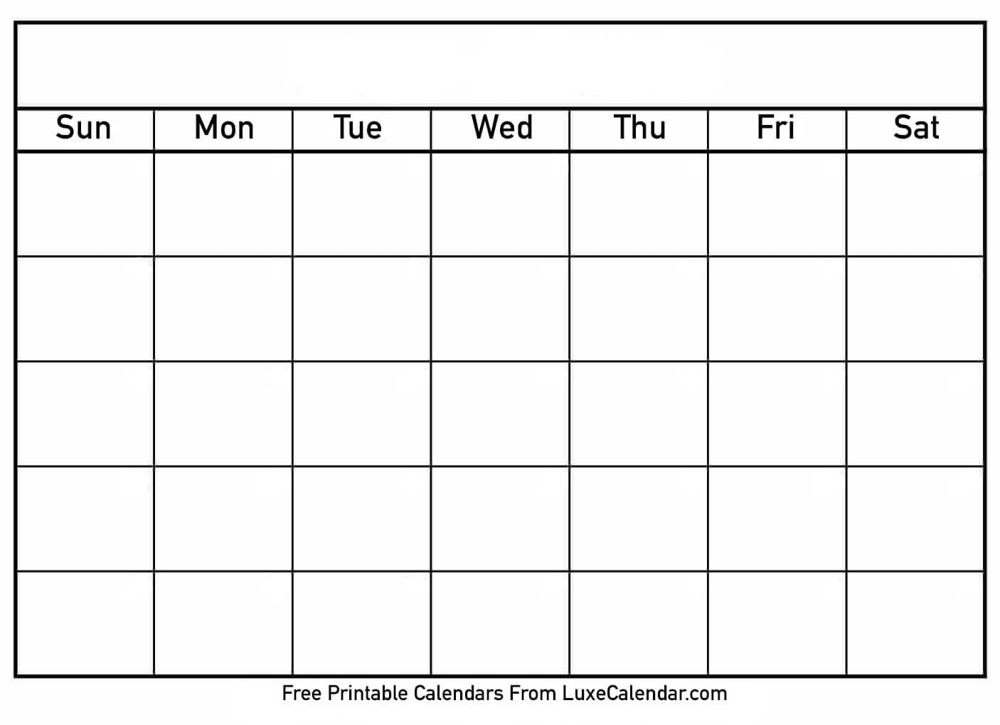 Printable Calendar Templates Full Page - Calendar Within Full Page Blank Calendar Template