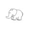 Printable Elephant Templates / Elephant Shapes For Kids within Blank Elephant Template