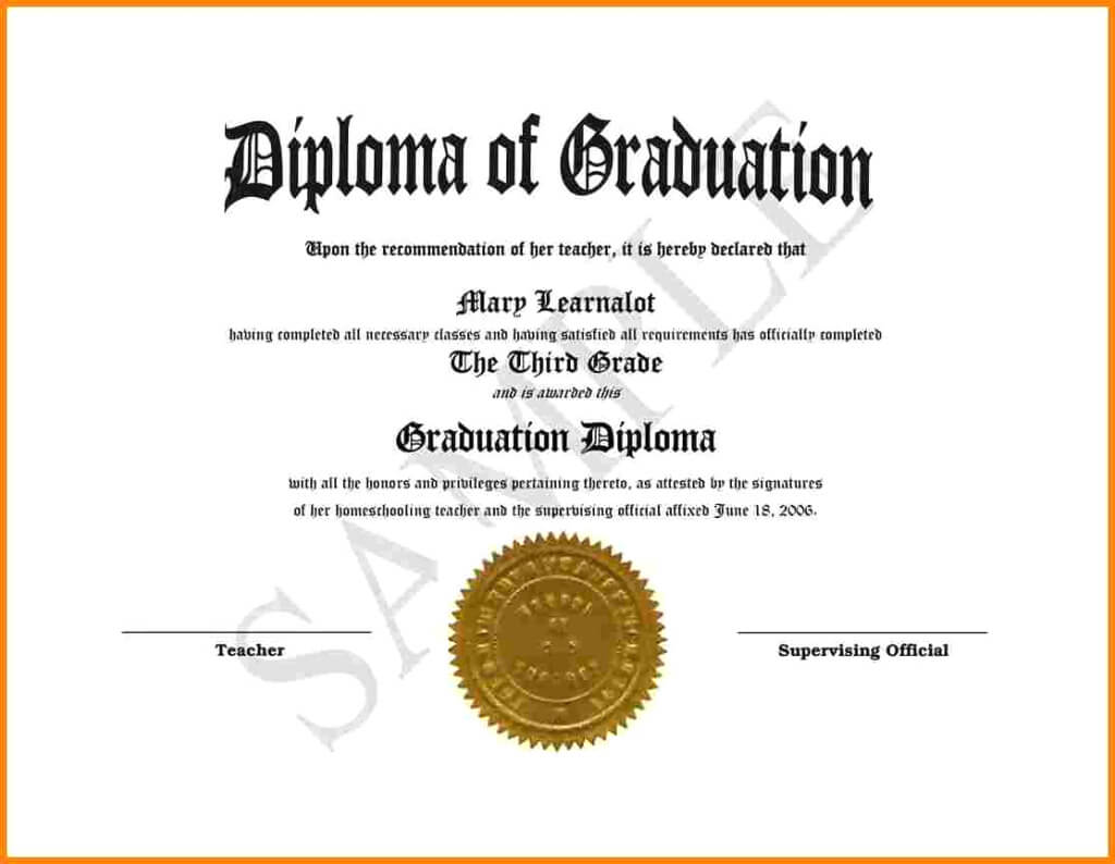 Printable Graduation Certificates – Tunu.redmini.co For Graduation Certificate Template Word