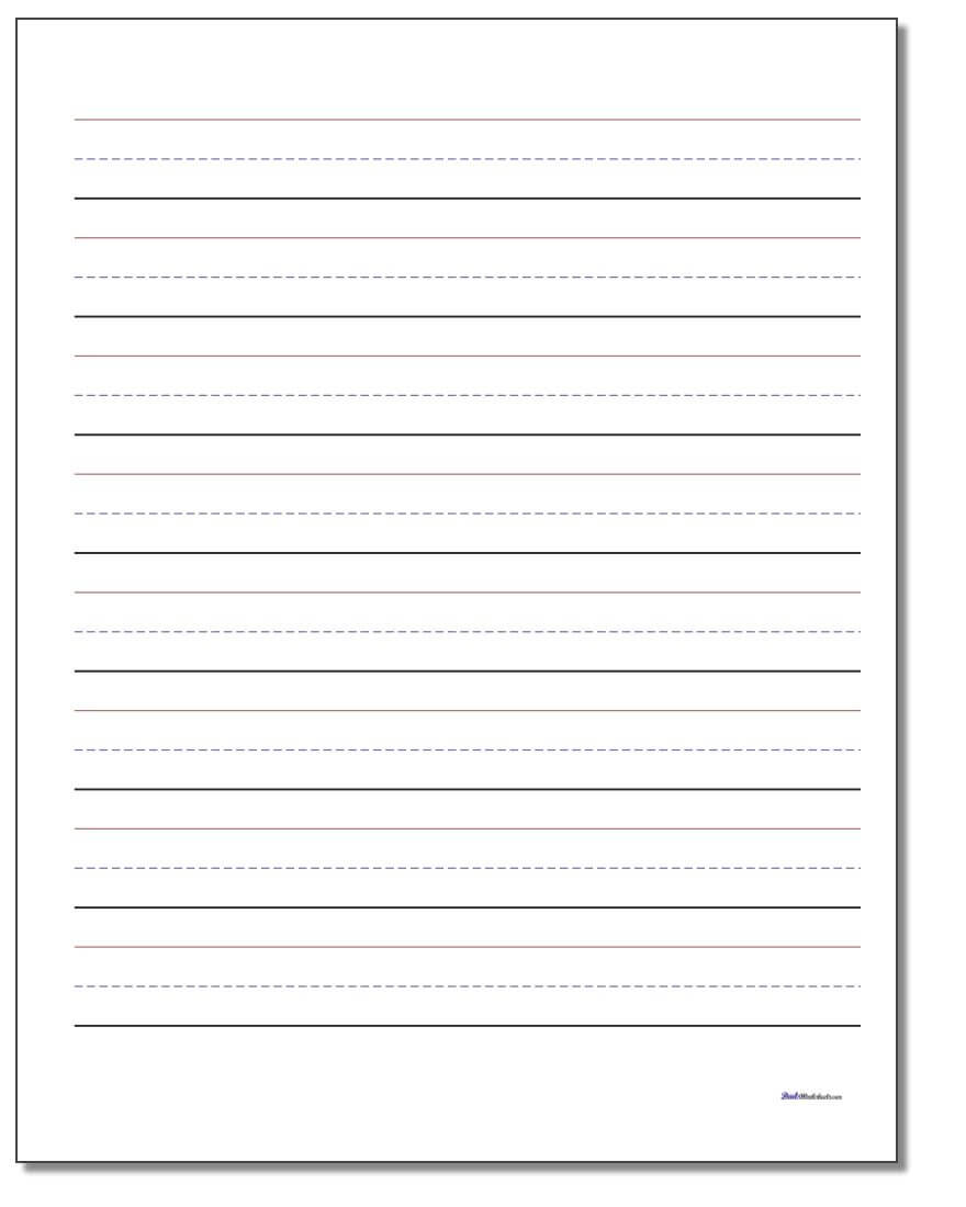 Printable Handwriting Paper Pertaining To Blank Four Square Writing Template