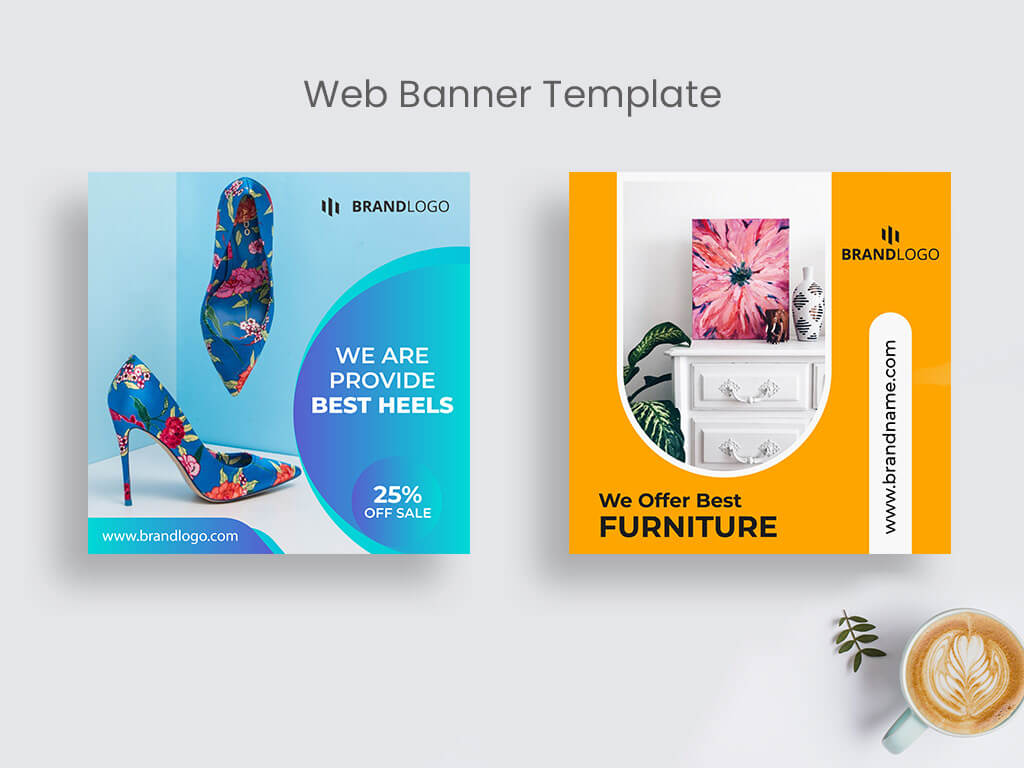 Product Sale Web Banner Template | Social Media Post On Behance Regarding Product Banner Template