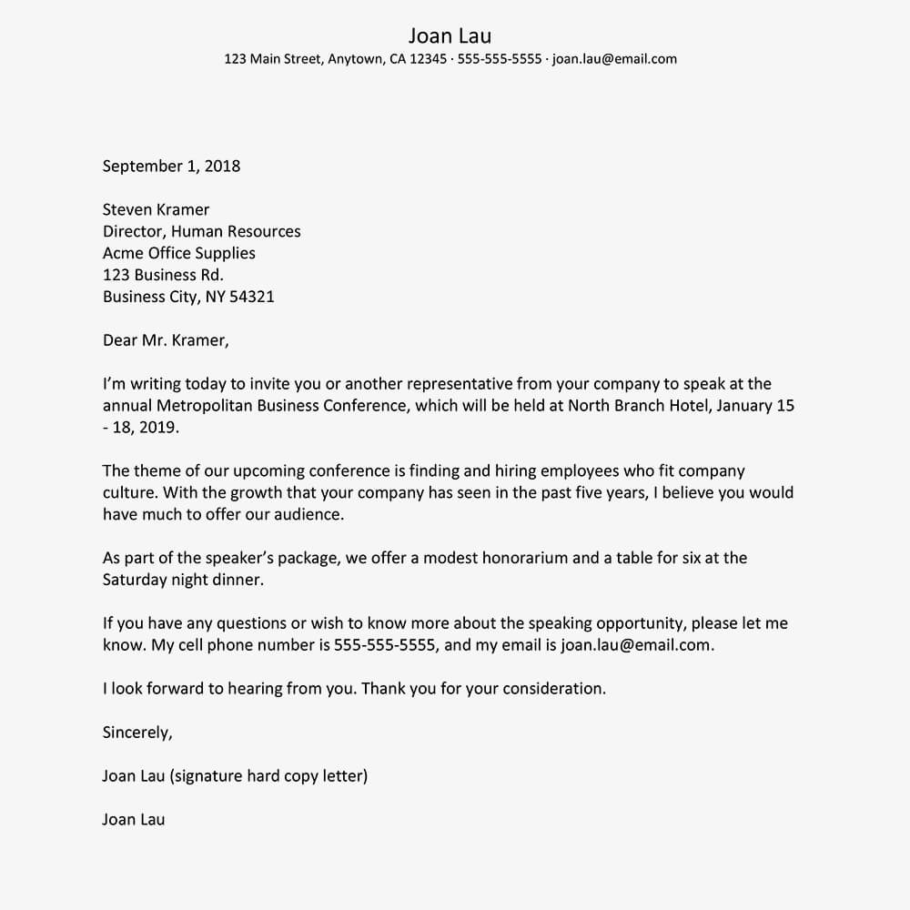 10 Types Of Business Letter With Examples