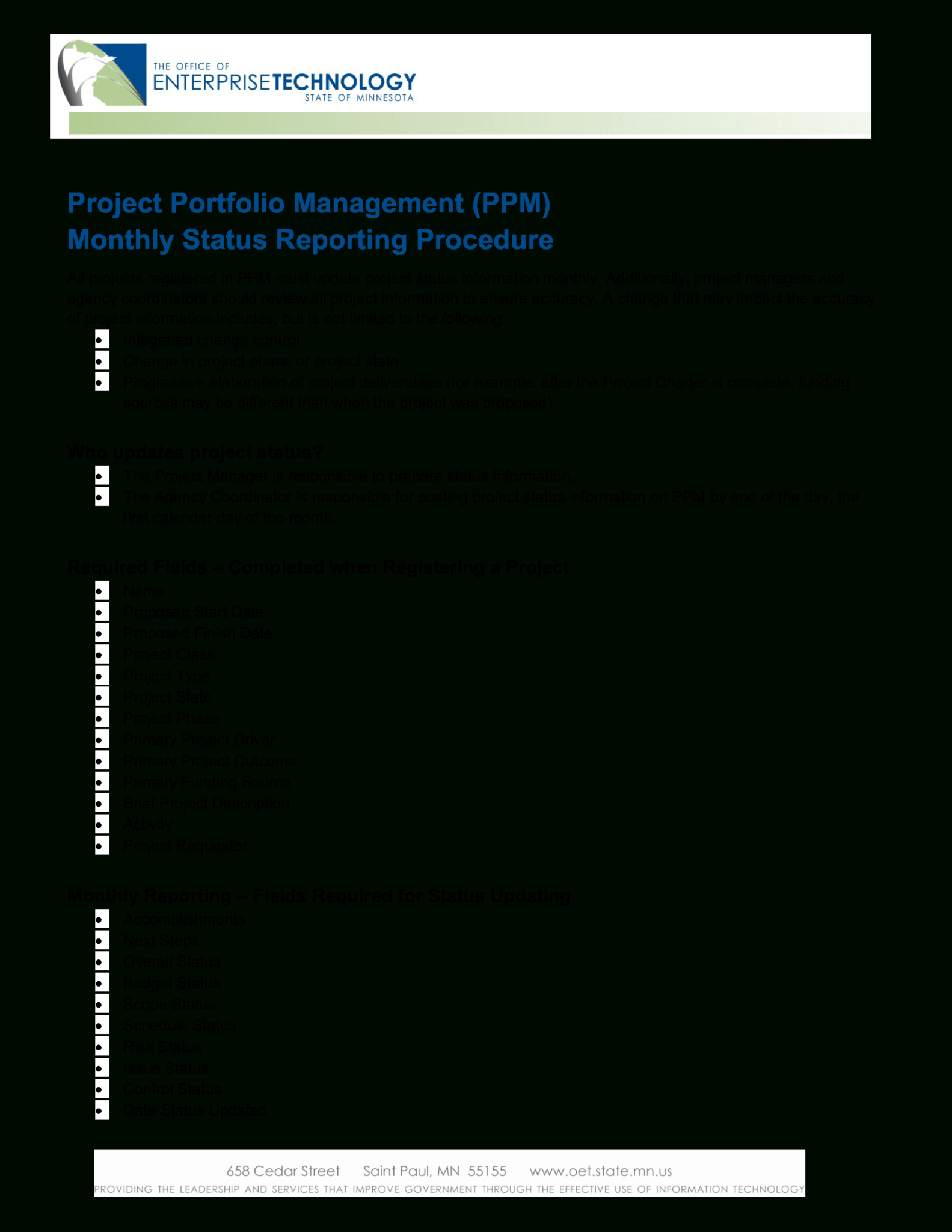 Project Management Status Report Templates At Intended For Project 