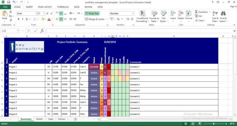 Portfolio Management Reporting Templates