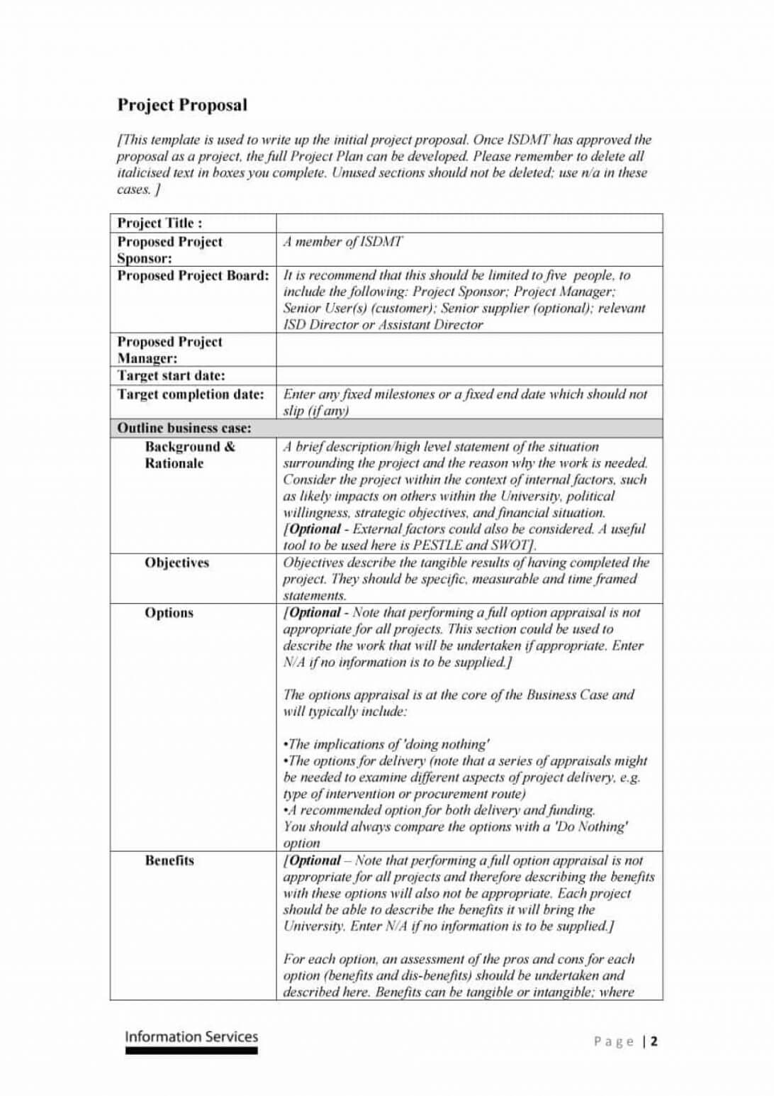 Project Proposal Outline Example Pdf Sample For Students In Intended For Software Project Proposal Template Word