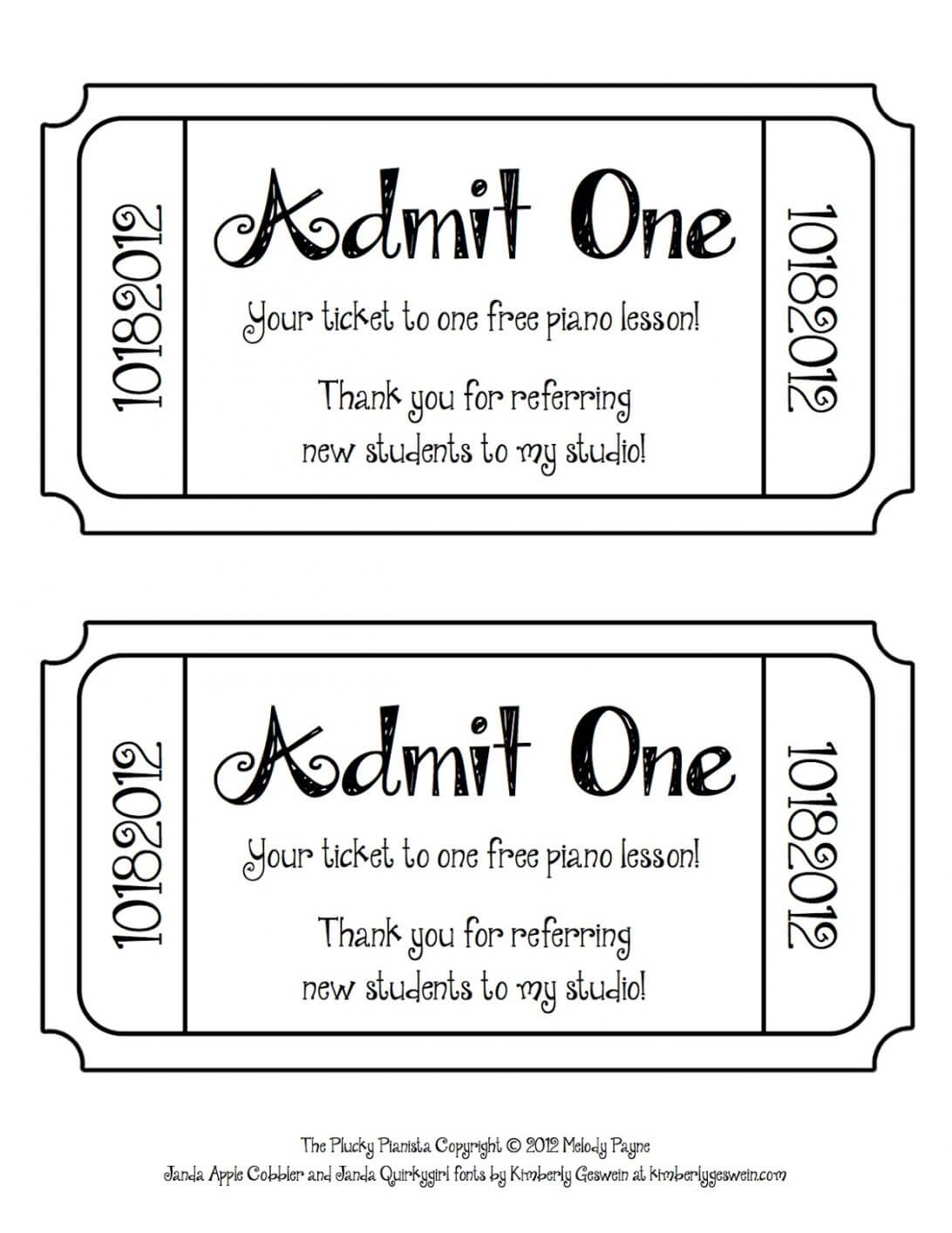 Raffle Tickets Template Free Ticket Download Clip Art Pertaining To Free Raffle Ticket Template For Word