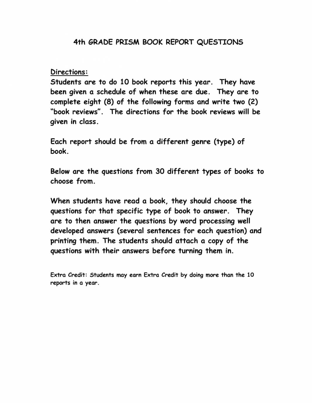 Report Examples 3Rd Rade Book Sample 132383 Third Template Intended For Book Report Template 3Rd Grade