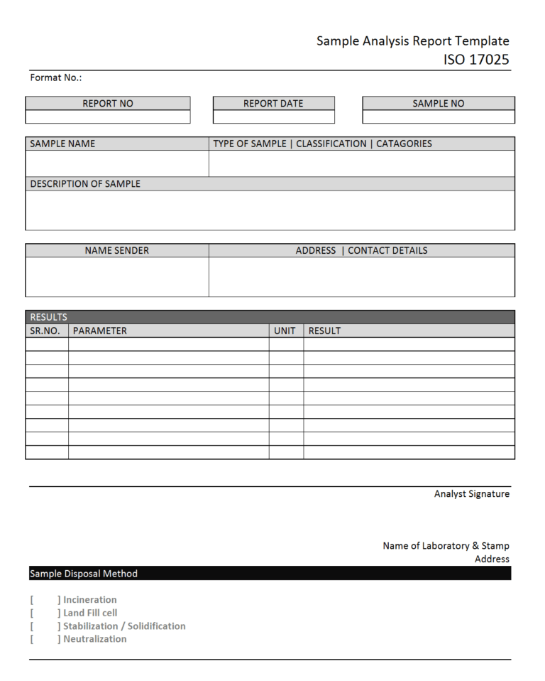 Industry Analysis Report Template