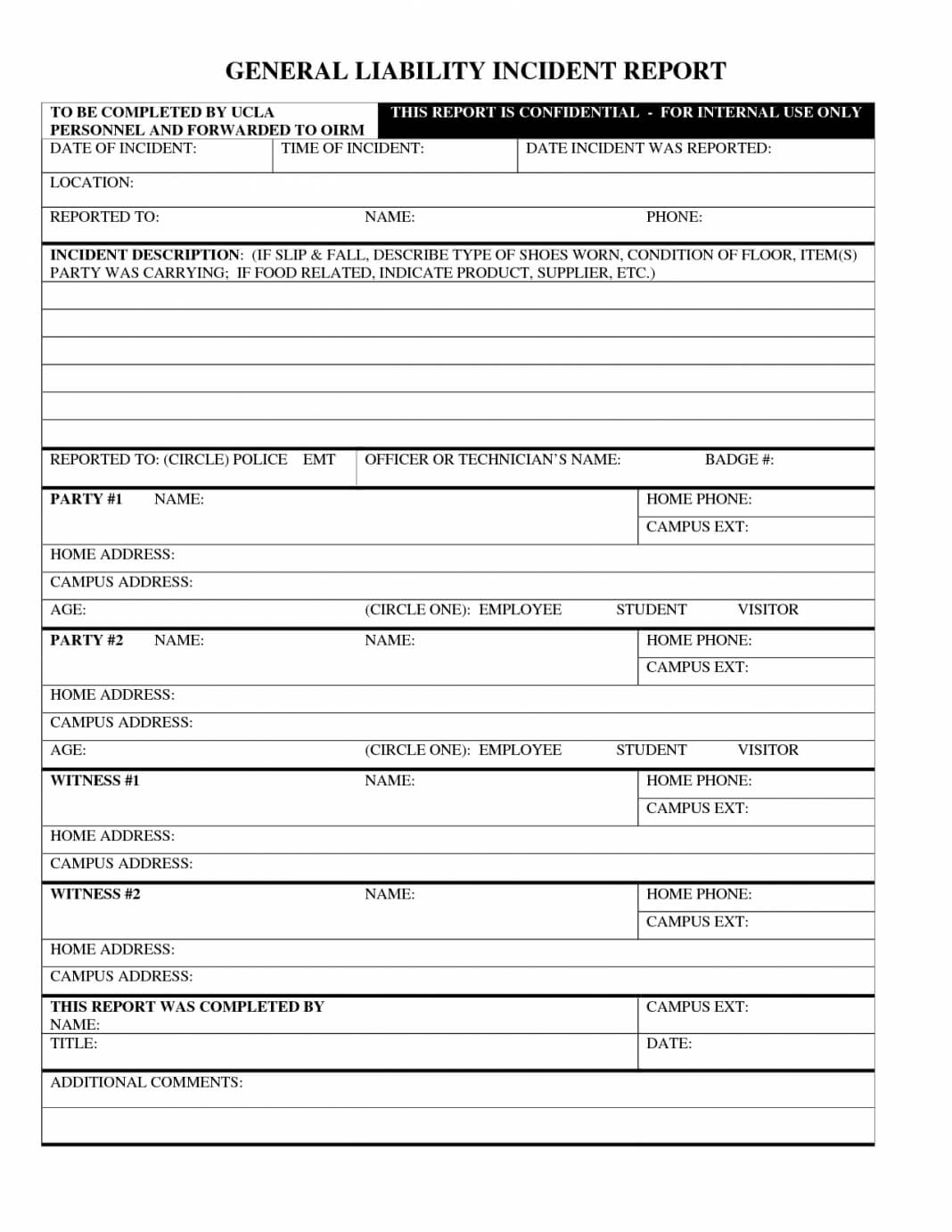 Report Examples Insurance Incident Template Travelers Form Inside Insurance Incident Report Template
