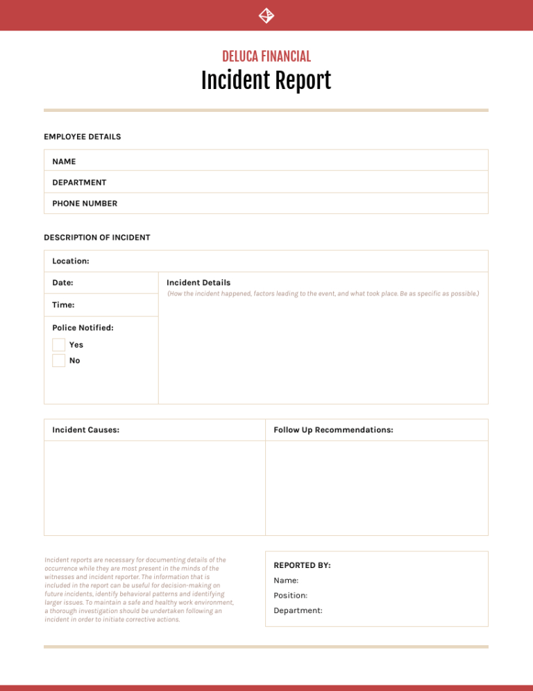 Report Examples Itil Critical Incident Template Word It Inside Incident