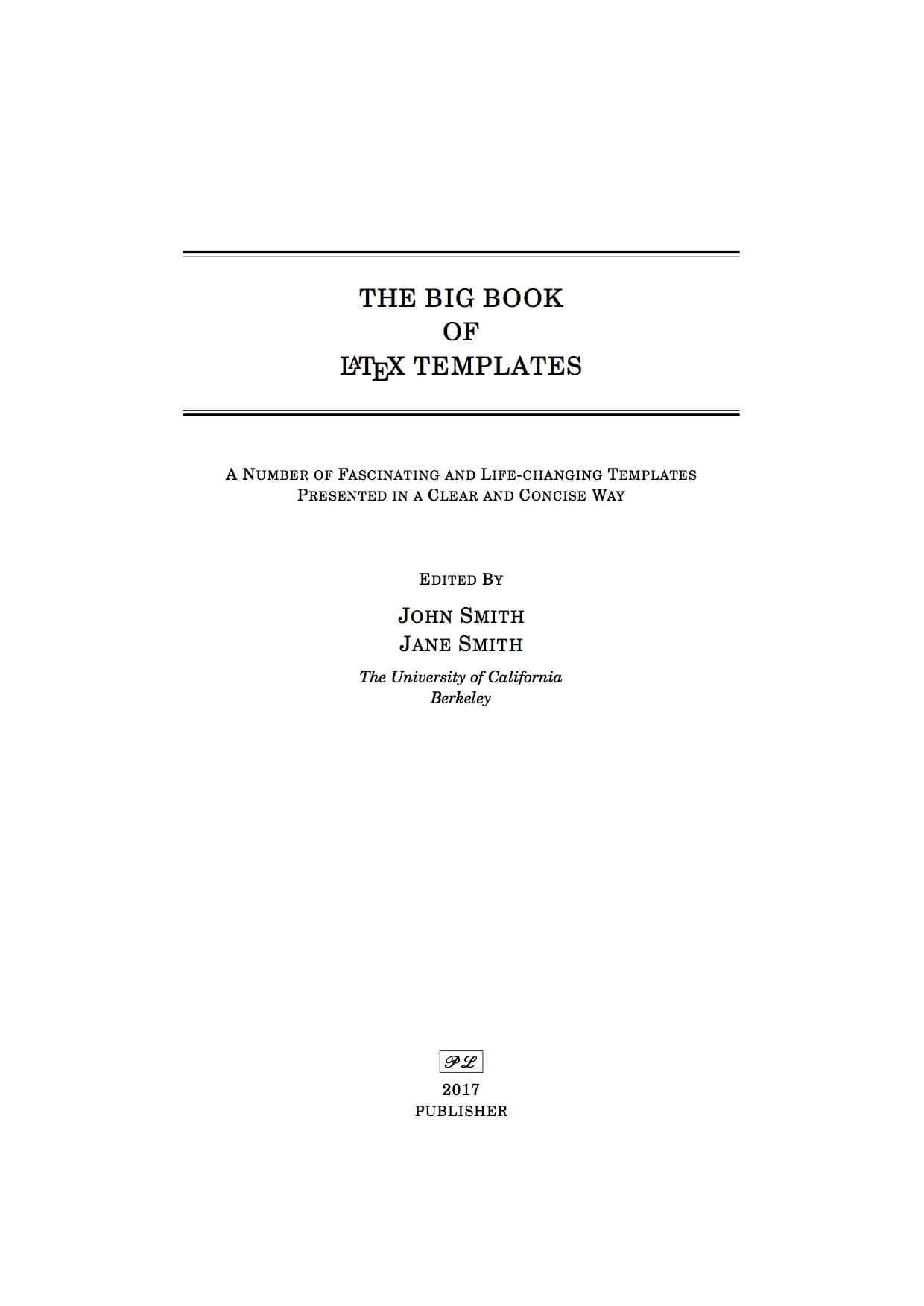 latex title page