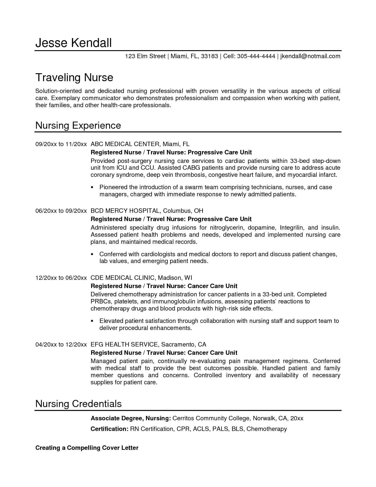 Resume ~ Nursing Resume Format Download Example Throughout Icu Report Template