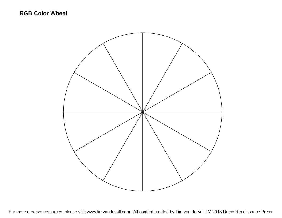 Rgb Color Wheel Hex Values Printable Blank Color Wheel With Blank