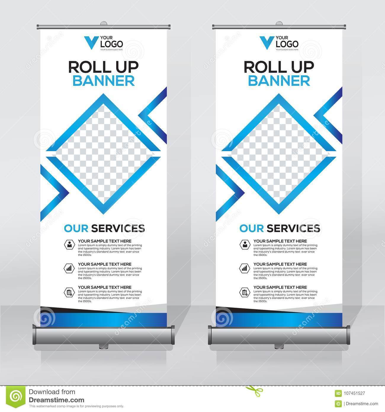 Roll Up Banner Design Template, Vertical, Abstract With Regard To Pop Up Banner Design Template